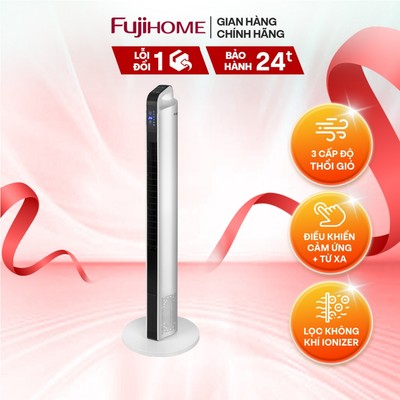 Quạt cây nhập khẩu FUJIHOME TF-12HE Điều khiển từ xa, nút bẩm cảm ứng, 3 chế độ gió, lọc không khí