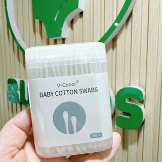 Tăm Bông Ngoáy Tai V COOOL vệ sinh cho bé thân gỗ thân thiện với môi trường Vcool