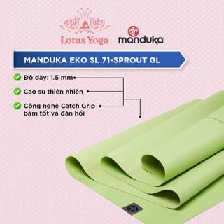 Thảm tập yoga manduka eko superlite 1.5mm - sprout gl