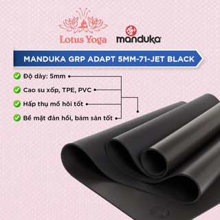 Thảm tập yoga manduka grp adapt 5mm - jet black