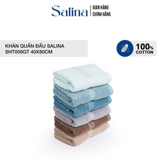 Khăn mặt, khăn quấn đầu Salina cotton mềm mịn, thấm hút ưu việt SHT008GT