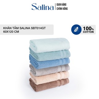 Khăn mặt salina cotton 60x120 cm thoáng mát, thấm hút mồ hôi tốt SBT014GT