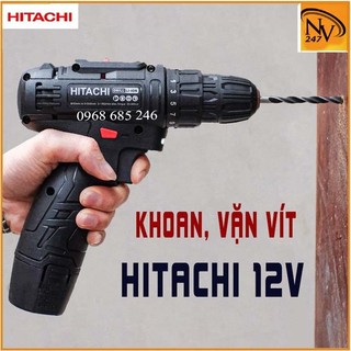 Máy khoan pin đa chức năng hitachi 12v siêu hot