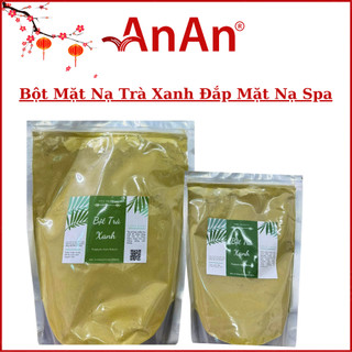 Bột đắp mặt nạ collgen trà xanh | đắp mặt nạ mặt nạ trắng da ngăn ngừa mụn gói 500g 1000g