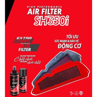 Lọc Gió STB Cao Cấp Tăng Cường Lưu Lượng Gió, Vải Lọc Cotton 4 Lớp,Tẩm Dầu Cho SH350