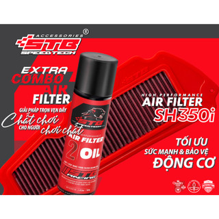 Lọc Gió STB Cao Cấp Tăng Cường Lưu Lượng Gió, Vải Lọc Cotton 4 Lớp,Tẩm Dầu Cho SH350