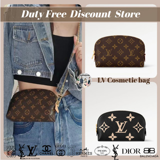 💼LV Louis Vuitton PM cosmetic ba✨Túi đựng mỹ phẩm/ly hợp/Xịn 100%