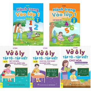 Sách - Combo 5 cuốn Vở Ô Ly Tập Tô - Tập Viết, Hành trang vào lớp 1 (Lê Mai) - Ndbooks