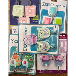 Combo 05 Móc dán treo tường siêu dính vỉ 3 cái