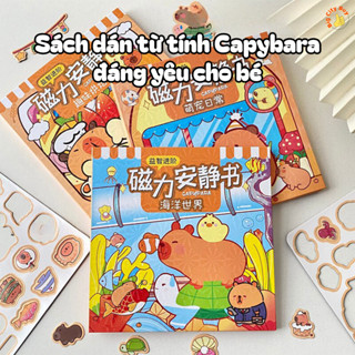 Sách Dán Từ Tính Capybara Siêu Đáng Yêu Cho Bé Bigcitybuy