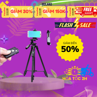 Chân Máy Ảnh Tripod Yungteng 3388, Giá Đỡ Bluetooth Cao Cấp Chuyên Dùng Cho Điện Thoại Camera - Chính Hãng HULAKO