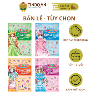 Sách - dán giấy công chúa - bóc dán sticker thời trang công chúa