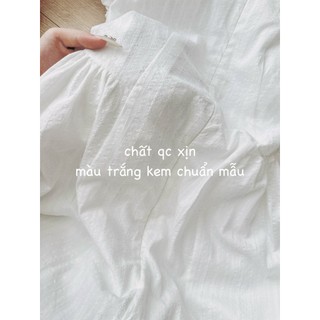 váy trắng dài 2 lớp
