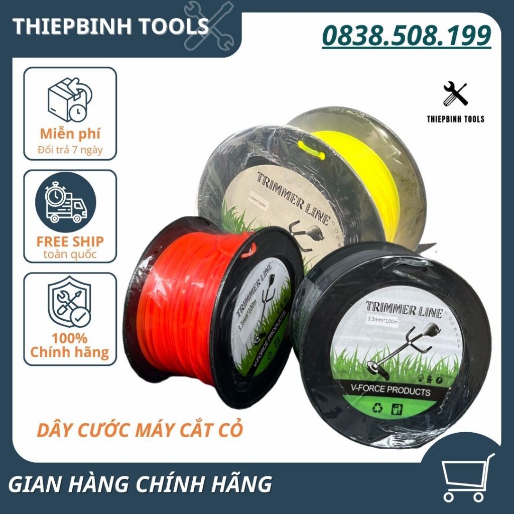 DÂY CƯỚC CẮT CỎ VUÔNG, Mâm cước cắt cỏ- Bát Cước cắt cỏ, cước cắt cỏ lõi thép- SIÊU DAI NHẬT BẢN