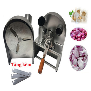 Máy thái hành củ, máy thái hành tỏi sung sả quay tay có thể điều chỉnh dày mỏng lưỡi dao