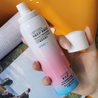 Xịt chống nắng lifusha , chai xịt nâng tone body và da mặt lọ 150ml