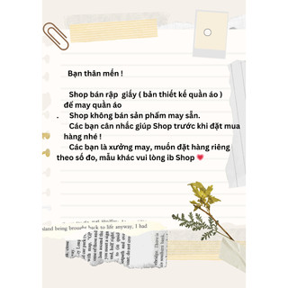 Rập may đầm cho bé gái, rập giấy may đồ, rập cắt đồ