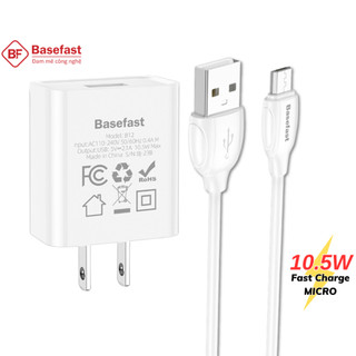 Bộ sạc nhanh Micro Basefast B11m củ cáp sac nhanh cho Samsung Xaomi Oppo Vivo