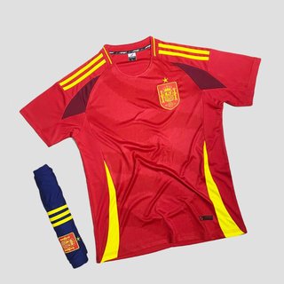 Quần Áo Bóng Đá Đội Tuyển Tây Ban Nha Logo Thêu, Bộ Quần Áo Đá Banh Tuyển Spain Thun Lạnh Cao Cấp A19