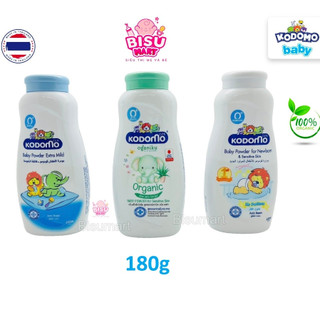 Phấn rôm cho bé Kodomo phấn thơm Organic em bé sơ sinh Thái Lan dịu nhẹ ngăn ngừa rôm sẩy dưỡng ẩm 180g