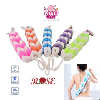 Bông Tắm Dài Cao Cấp Lưới PE Dày Mềm Mại An Toàn Sức Khỏe ROSE ( Nhiều Màu)