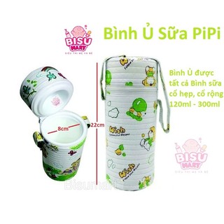 Bình Ủ sữa cổ nhỏ, cổ rộng ruột nhựa cho bé PIPI (ủ đơn - ủ đôi)