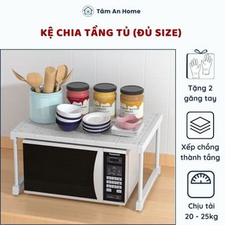 (Đủ Size) Kệ Để Lò Vi Sóng Kệ Chia Ngăn Tủ Bếp Kệ Gầm Bếp Kệ Đựng Gia Vị Kệ Để Nồi (Tâm An Home)