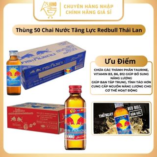 Thùng 50 Chai Nước Tăng Lực Redbull 145ml Thái Lan Thơm Ngon Chính Hãng Giá Tốt - Hinohouse