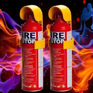 Bình xịt bọt cầm tay mini cuu ho khan cap ô tô nhà cửa - fire stop500ml