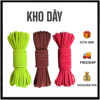 10 mét - Dây Dù thun 2.8mm tròn đàn hồi 100% chắc tay ko biến dạng khi dùng ràng buộc đồ, thời trang