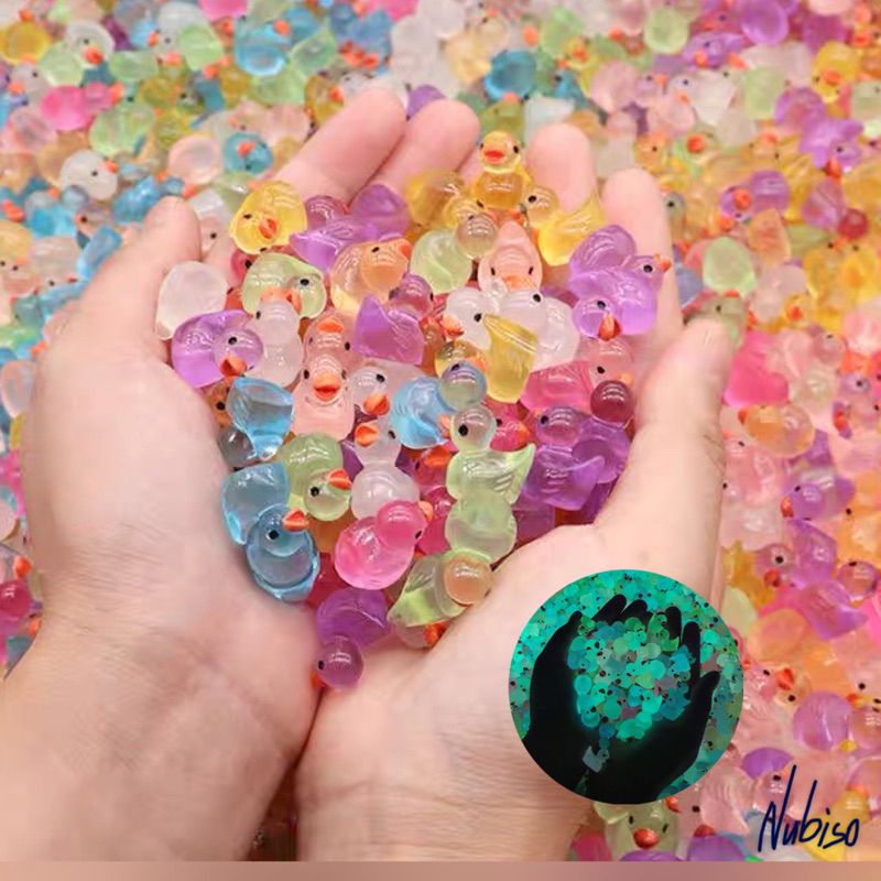 Charm phát sáng vịt con mini, vịt phát sáng mini, đồ chơi cho bé, làm đồ handmade, DIY