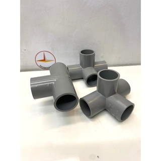 Co góc 4 hướng, co 4 nhánh, tê góc 4 hướng, chữ thập góc pvc 21, 27, 34, 42