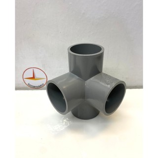 Co góc 4 hướng, chữ thập góc 42 nhựa PVC