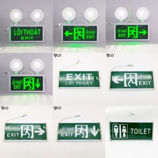   HCM  Đèn Sự Cố Khẩn Cấp Chiếu Sáng Kết Hợp Biển Chỉ Dẫn Thoát Hiểm Toilet Thoát Nạn Exit Phòng Cháy Chữa Cháy 