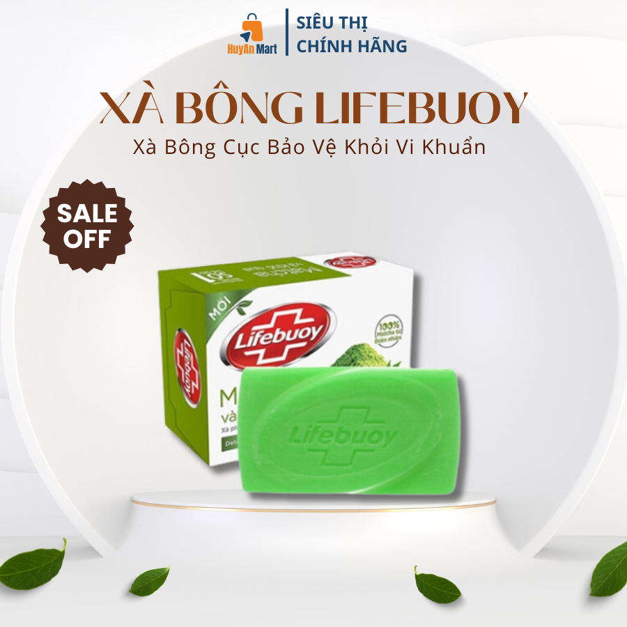 Xà Phòng Tắm Lifebuoy, Xà Bông Cục LifeBoy Diệt Khuẩn Trắng Da Giảm Mụn Sạch Da Thơm Mát Dễ Chịu - H