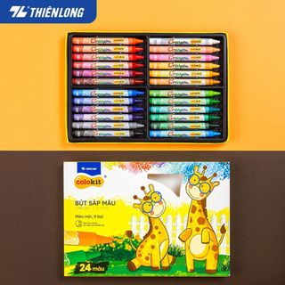 Sáp màu thiên long crc 09 24 màu - camshop