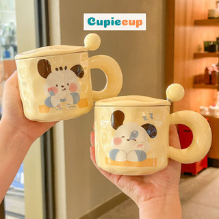 Cốc sứ có quai , ly sứ tráng men, decor, uống trà, cafe siêu xinh csu011