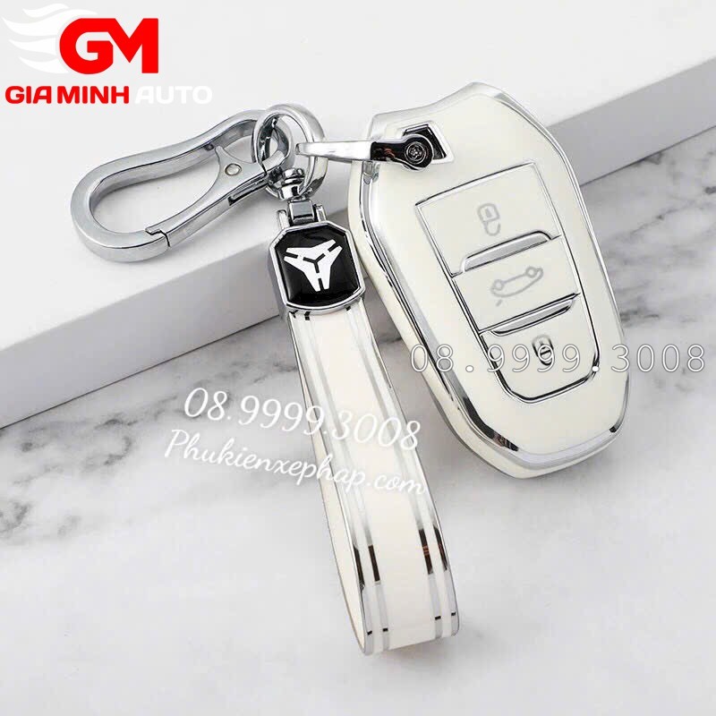 Ốp khóa nhựa TPU xe Peugeot, Ốp khóa xe Peugeot