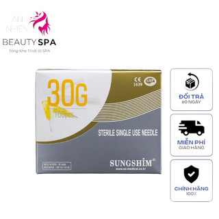 [LẺ 1] Kim Tiêm Nano 4mm 30G SUNGSHIM Hàn Quốc / Kim Nano Siêu Mỏng & Dùng Tiêm Tinh Chất / Tiêm Căng bóng