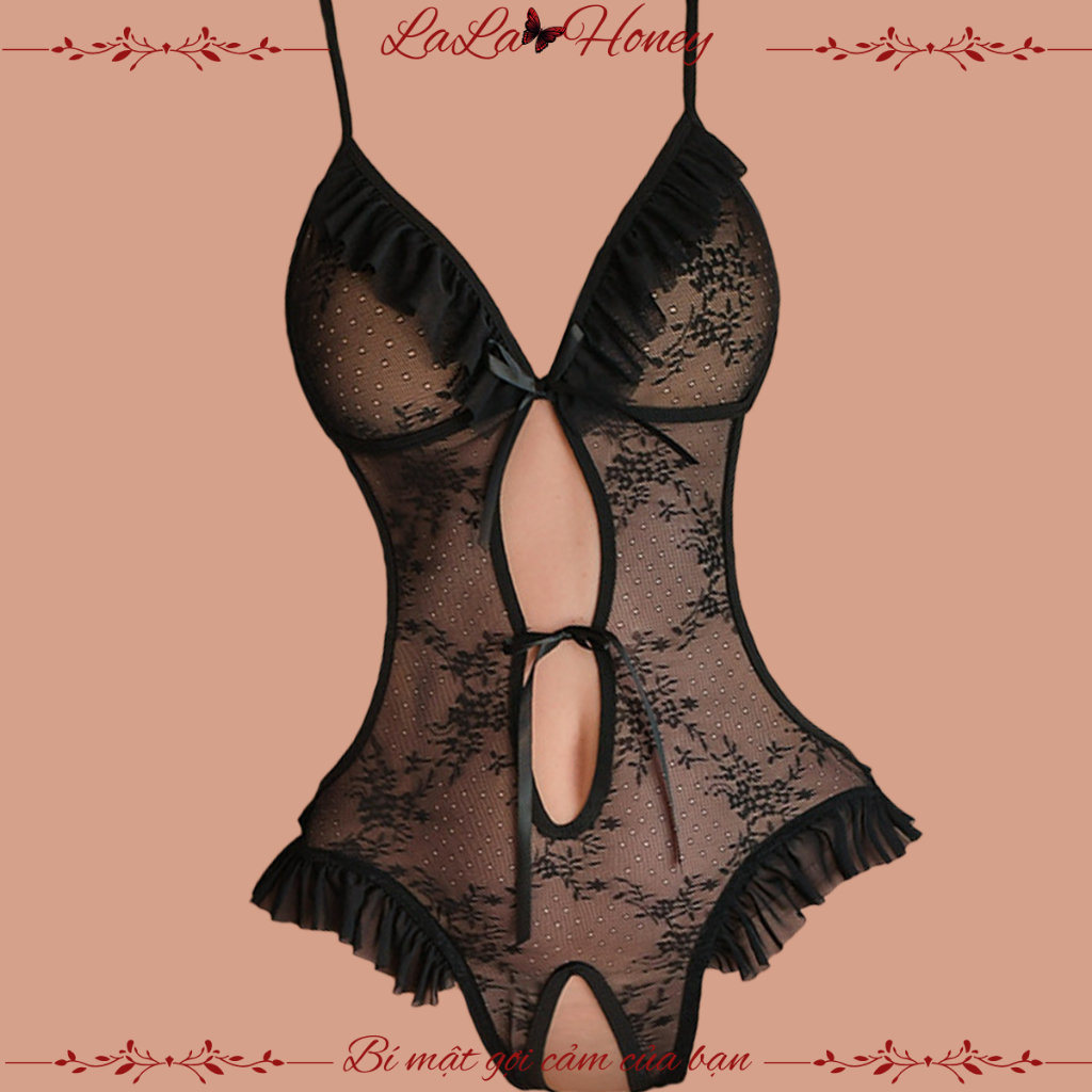 Bộ Đồ Ngủ Bodysuit Liền Thân Khoét Đáy Sexy Gợi Cảm, Bộ Đồ Lót Liền Thân Sexy Quyến Rũ - LALAHONEY | BigBuy360 - bigbuy360.vn