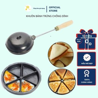Khuôn Làm Bánh Trứng Huỳnh Anh - Bánh Trái Sáng 6 Ô Nướng - Khuôn Nướng Bánh Tam Giác Chống Dính Cao Cấp MTA-MART