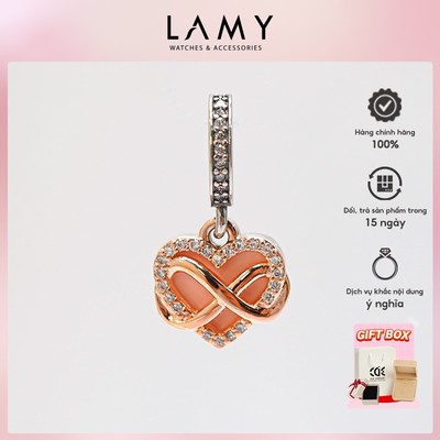 Charm bạc LAMY trái tim vô cực Infinity Heart Dangle 1164