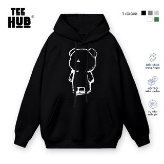 Áo Hoodie nỉ bông TEEHUB Gấu Rỗng nam nữ form rộng thu đông Local Brand