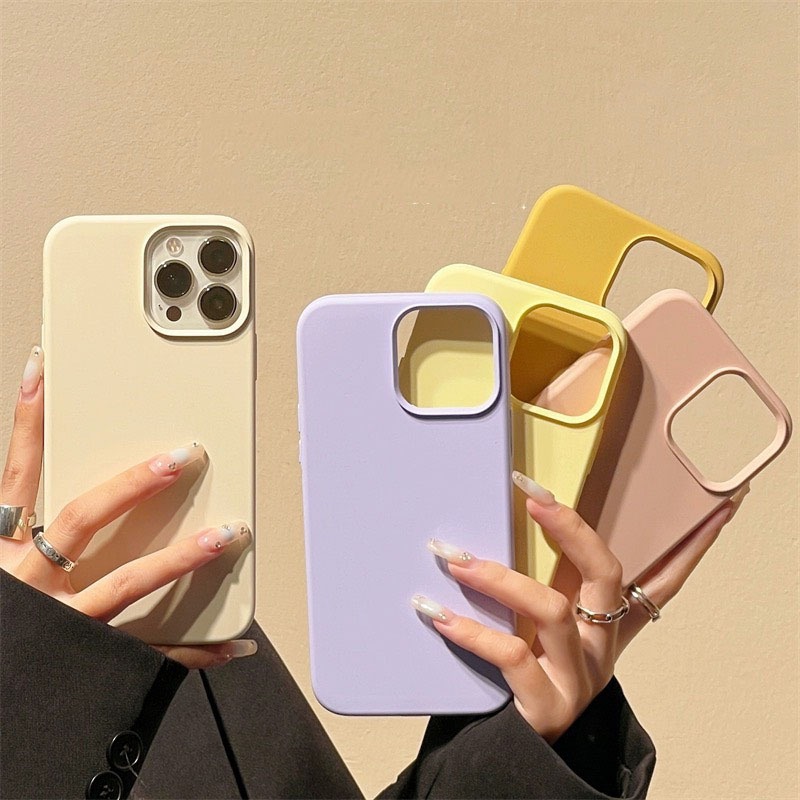 ốp lưng chống bẩn cho iphone lót nhung full viền cho đt iphone 7plus 8plus x xsmax 11 12 13 14 15 16