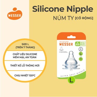 Núm ti cổ RỘNG Wesser S/M/L (2 cái/hộp)