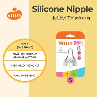 Núm ti cổ HẸP Wesser S/M/L/+ (2 cái/hộp)