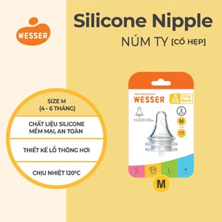 Núm ti cổ HẸP Wesser S/M/L/+ (2 cái/hộp)
