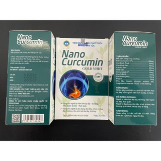 ✅ Nano Curcumin Gold YHDT - Viên uống dạ dày Viện Y Học Dân Tộc Việt Nam [Chính Hãng Cao Cấp Mẫu Mới] ✅ HVQY hộp 30 viên