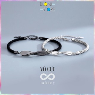 Vòng tay đôi tình yêu nam nữ VÔ CỰC ♾️, Vòng cặp đôi Bloni Store ý nghĩa dành cho couple