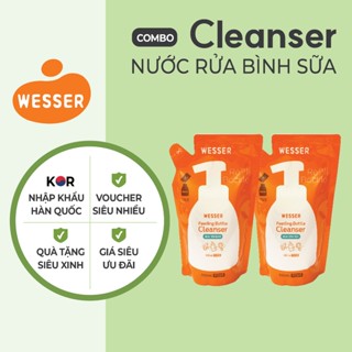 COMBO 2 GÓI Nước rửa bình sữa Wesser dạng gói 500ml ( Nhập khẩu Hàn Quốc )
